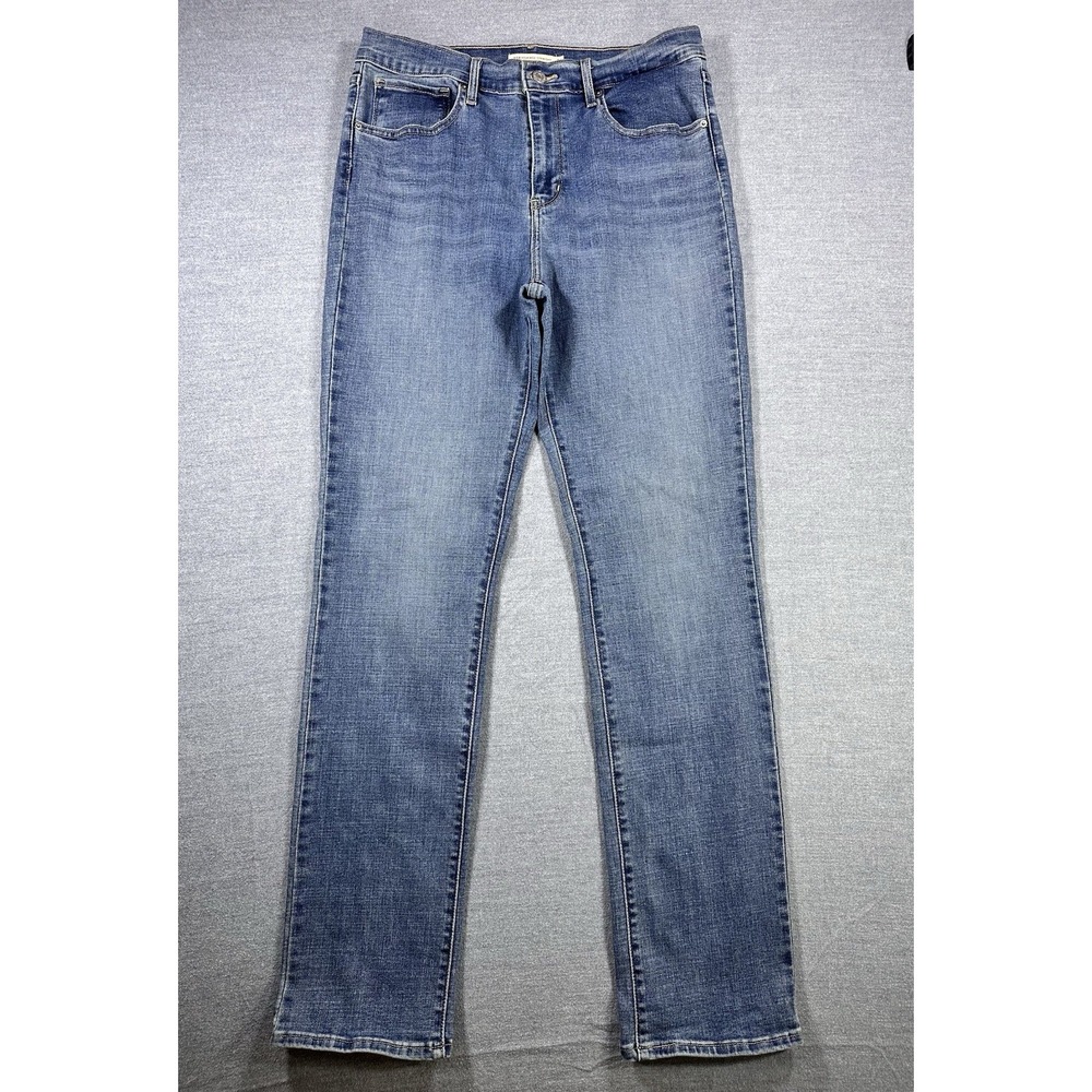Levi's Women's 724 High Rise Slim Straight 31x32 Mid Wash